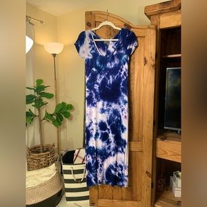 Tie Die Maxi Dress- Size Small